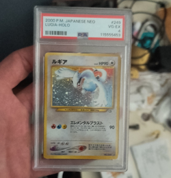 2000 Pokemon Japanese Gold, Silver, to a New World Lugia Holo #249 PSA 4 - Image 1