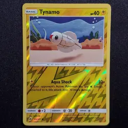 Tynamo 44/147 Asako Ito Reverse Holo Common Burning Shadows Pokemon LP - Image 1
