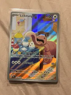 Pokemon TCG Lickitung Illustration Temporal Forces #180/162 Near Mint Condition - Image 1