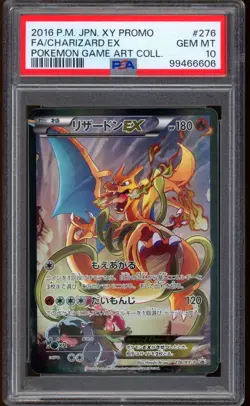 2016 Pokemon Charizard EX Art Collection Full Art Japanese XY Promo #276 PSA 10 - Image 1