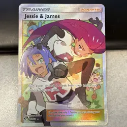 Pokemon TCG Jessie & James 68/68 Hidden Fates Ultra Rare Full Art Holo EN 2019 - Image 1