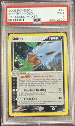 2006 Pokemon EX Legend Maker 12 Shiftry Holo PSA 9 Mint - Image 1