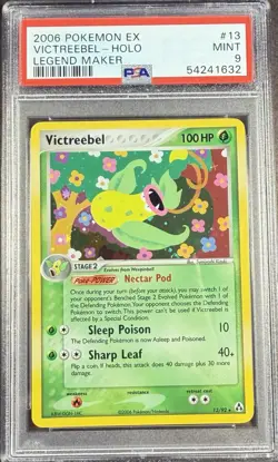 2006 Pokemon EX Legend Maker 13 Victreebel Holo PSA 9 Mint - Image 1