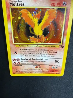 Pokemon Moltres 12/62 Fossil Rara Holo Unlimited Wizards ITA Carte Vintage - Image 5