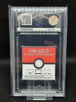 PSYDUCK 24k Gold Plated Pokemon Sticker - ACE 10 GEM MINT - Image 2