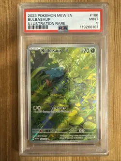 Bulbasaur 166/165 Pokemon TCG Scarlet & Violet 151 English - PSA 9 - Image 1