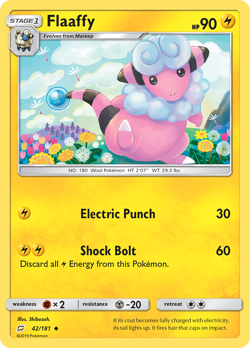FLAAFFY 42/181 UC TEAM UP POKEMON MP SHIBUZOH. - Image 4