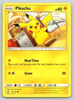 PIKACHU 55/236 C UNIFIED MINDS POKEMON MP SAKUMA - Image 1