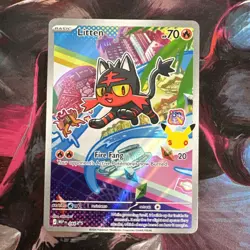 Pokemon TCG 1x Litten - First Partner - Black Star Promo - MEP 044 - Image 1