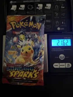 HEAVY! Lot Of 4 Surging Sparks Pokemon TCG Booster Pack 21.50g+ - Image 5