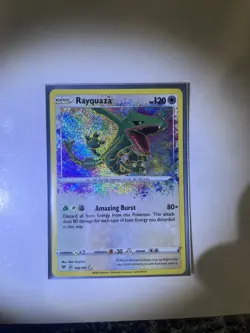 Pokemon TCG Rayquaza Vivid Voltage 138/185 Holo Amazing Rare - Image 1