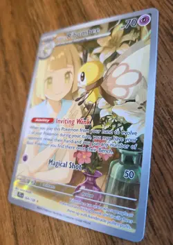 Lillies Ribombee 164/159 Pokemon Rare Art Holo Journey Together - Image 3