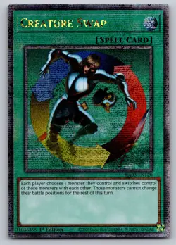 Creature Swap (Quarter Century Secret Rare) RA03-EN120 Yu-Gi-Oh 1st Edition NM - Image 1