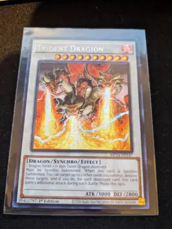 Trident Dragion Secret Rare MP24-EN147 2024 Mega Tin 1st Edition Yugioh - Image 1