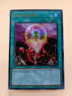 Yu-Gi-Oh TCG #RA03-EN056 One For One 1st Edition Ultra Rare NM - Image 1