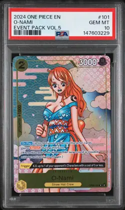 2024 ONE PIECE EVENT PACK VOL.5 #101 O-NAMI PSA 10 - Image 1