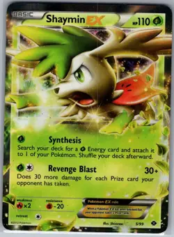 Shaymin EX 5/99 Next Destinies - Pokemon Card - LP - Image 1