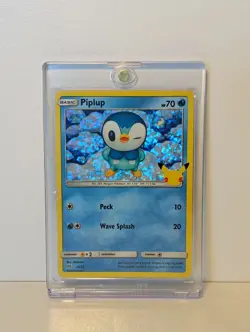 Piplup McDonalds Pokemon Promo HOLO Card 20/25 - 25th Anniversary Pokemon TCG - Image 1