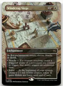 Windcrag Siege (Borderless) #392 (Foil) (NM) Tarkir Dragonstorm TDM Magic MTG - Image 1