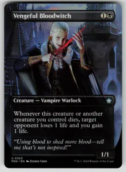 Vengeful Bloodwitch (Borderless) Normal U Foundations 325 NM - Image 1