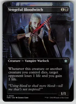 Vengeful Bloodwitch (Borderless) U Foundations 325 NM - Image 1