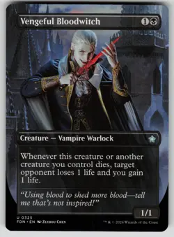 Vengeful Bloodwitch (Borderless) Normal U Foundations 325 NM - Image 1