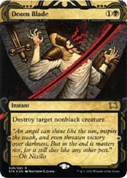 Doom Blade (FOIL) 28/063 MTG Strixhaven RARE STA Magic The gathering - Image 1
