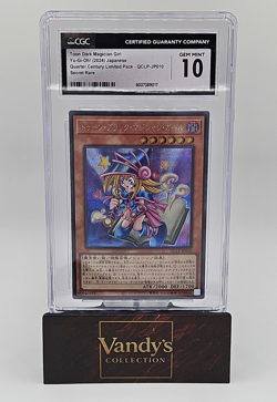 Konami Yu-Gi-Oh! Toon Dark Magician Girl QCLP-JP010 CGC 10 Secret Rare JP 2024 - Image 1