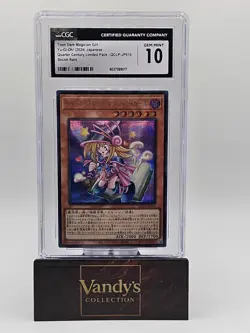 Konami Yu-Gi-Oh! Toon Dark Magician Girl QCLP-JP010 CGC 10 Secret Rare JP 2024 - Image 2