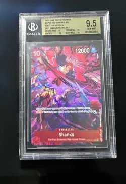2025 ONE PIECE ENGLISH VERSION 2ND ANNIVERSARY SET #004 SHANKS BGS 9.5 - Image 4