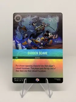 Sudden Scare (Epic) 219/204 Whispers in the Well Holo Disney LORCANA - Image 1