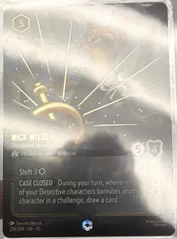 Lorcana TCG Nick Wilde Persistent Investigator Enchanted 239/204 Whispers Well - Image 4