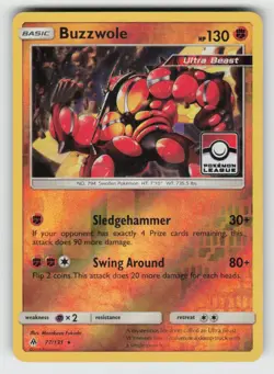 Reverse Holo Buzzwole (Pokemon League) 77/131 League & Championship Cards NM - Image 1