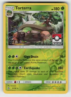 Reverse Holo Torterra (Pokemon League) 9/156 League & Championship Cards NM - Image 1