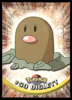 Pokemon Cards Diglett #50 Topps Trading Cards Series 1 NM *3 - Image 1