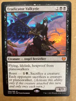 MTG 1x Eradicator Valkyrie # 94 Kaldheim Modern Magic the Gathering Card x1 NM - Image 1