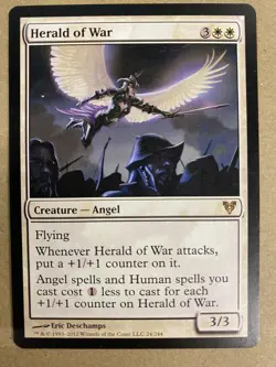 MTG 1x Herald of War # 24 Avacyn Restored Modern Magic the Gathering Card x1 LP - Image 1
