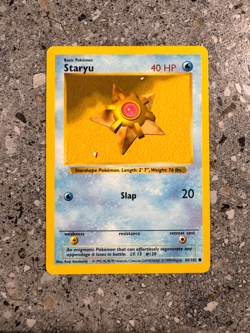 Pokemon TCG Cards SHADOWLESS Base Set Staryu 65/102 LP - Image 1