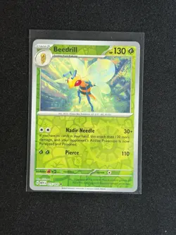 Beedrill 015/165 Rare 151 Pokemon Reverse Holo Near Mint - Image 1