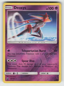 Reverse Holo Deoxys 69/168 Rare Celestial Storm Near Mint - Image 1