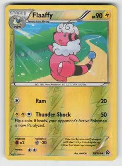Reverse Holo Flaaffy 39/114 Uncommon Steam Siege Near Mint - Image 1