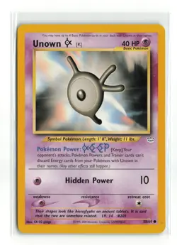 UNOWN 58/64 NEO REVELATION POKEMON TCG LP - Image 1