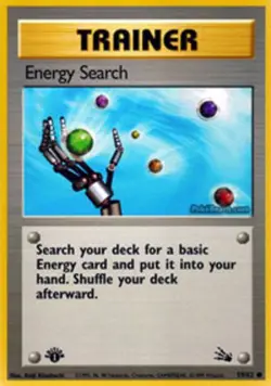 4x NM-Mint Energy Search - 59/62 - Common - 1st Edition Pokemon Fossil - Image 1