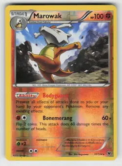 Reverse Holo Marowak 37/124 Rare Fates Collide Near Mint - Image 1