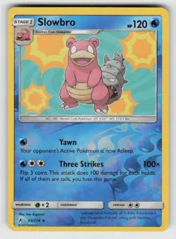 Reverse Holo Slowbro 43/214 Rare Unbroken Bonds Near Mint - Image 1