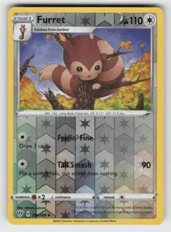 Reverse Holo Furret 136/189 Uncommon Darkness Ablaze Near Mint - Image 1