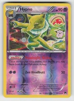 Reverse Holo Hypno 51/122 Rare BREAKpoint Near Mint - Image 1
