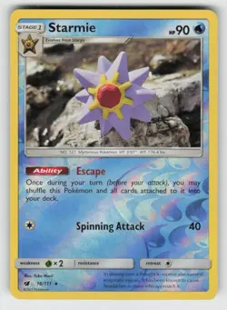 Reverse Holo Starmie 16/111 Rare Crimson Invasion Near Mint - Image 1