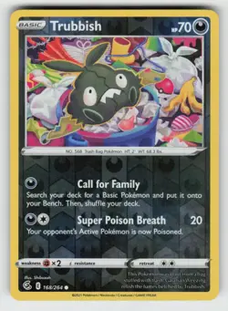 Reverse Holo Trubbish 168/264 Common Fusion Strike Near Mint - Image 1