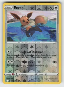 Reverse Holo Eevee 052/072 Common Shining Fates Near Mint - Image 1